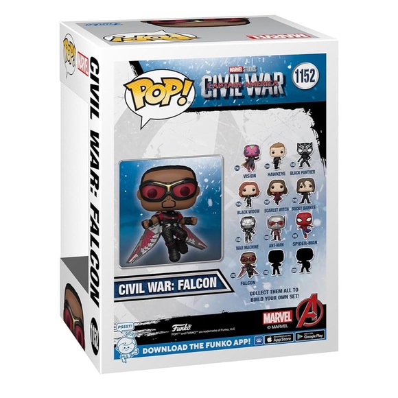 New Funko Pop! Marvel: Captain America: Civil War Build A Scene - Falcon, - Picture 3 of 12